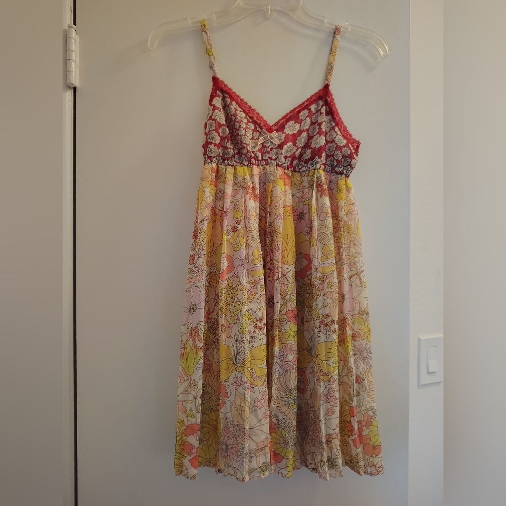 Liberty of London For Target Lace-Trim Floral Cami Nightwear/ Slips
